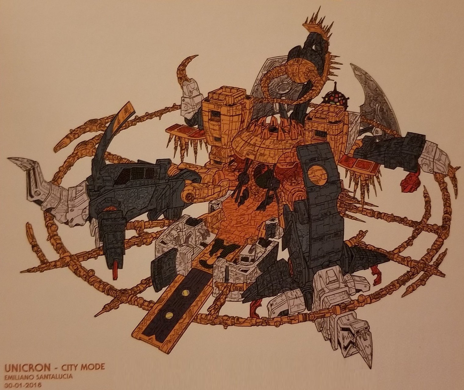 Haslab Unicron CITY MODE Concept Art Revealed